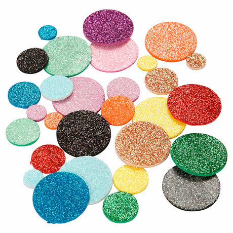 Creativ Company Schaumstoffformen Glitzerkreise, 150 Stk.