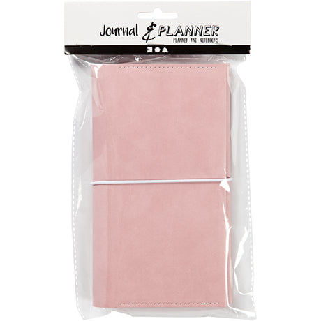 Kreativunternehmen https: www.cchobby.nl Planner-bulletjournal-size-10x18x1-5-cm-elastischer Verschluss-pink-1-teilig