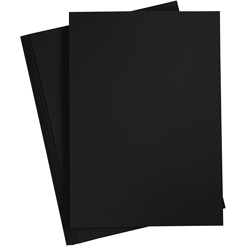 Creativ Firmenpapier, A4, Blatt 210x297 mm, 80 gr, schwarz, 20 Stück 1 Karton