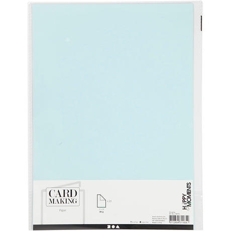 Creativ Firmenpapier Hellblau A4 80gr, 20 Stk.
