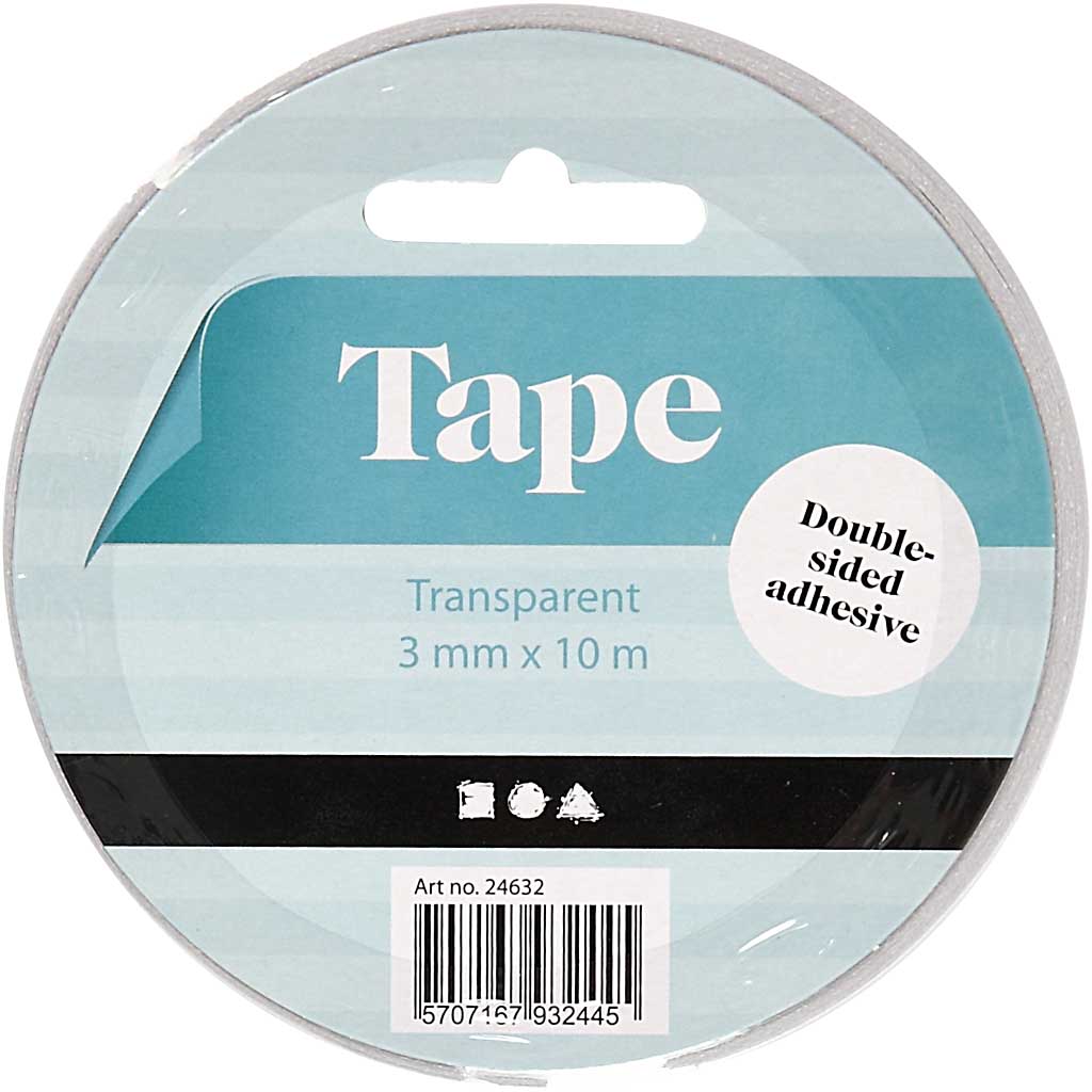 Dobbelt -sidet klæbende tape 3mm, 10 m