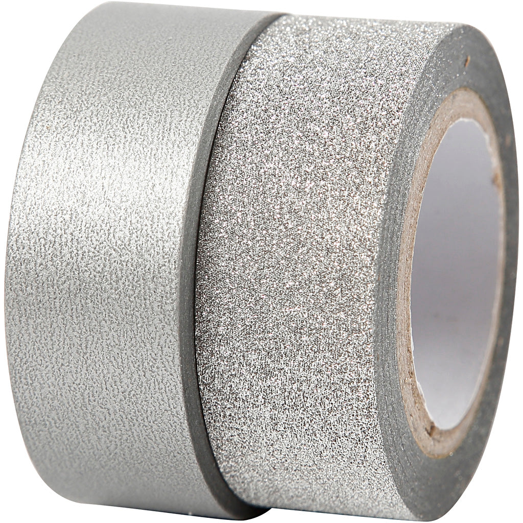 Creativ Company Abdeckband Silber 2m, 2St.