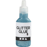 Kreativfirma Glitzer Kleber hellblau, 25ml