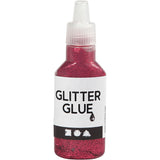 Kreativfirma Glitter Kleber Dunkelrosa, 25ml