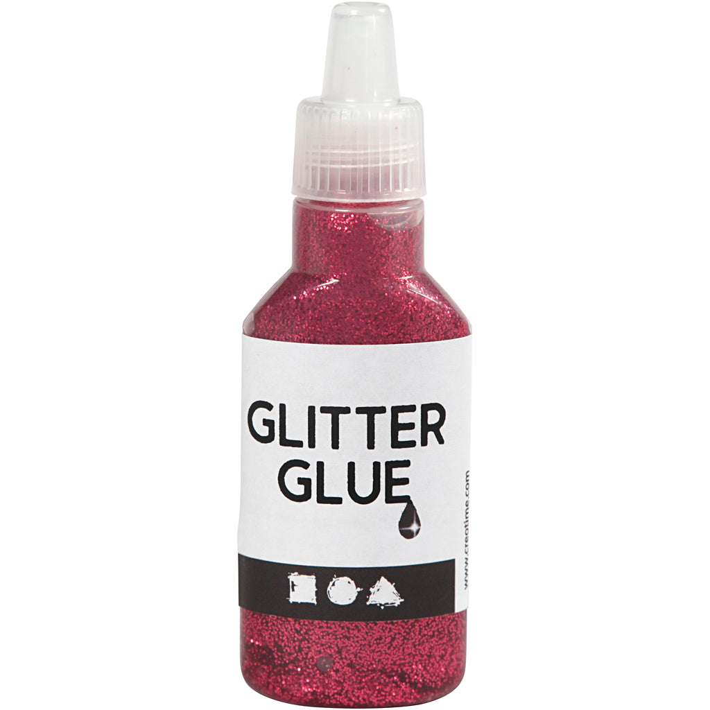 Creativ Company Glitter Glue Dark Pink, 25 ml