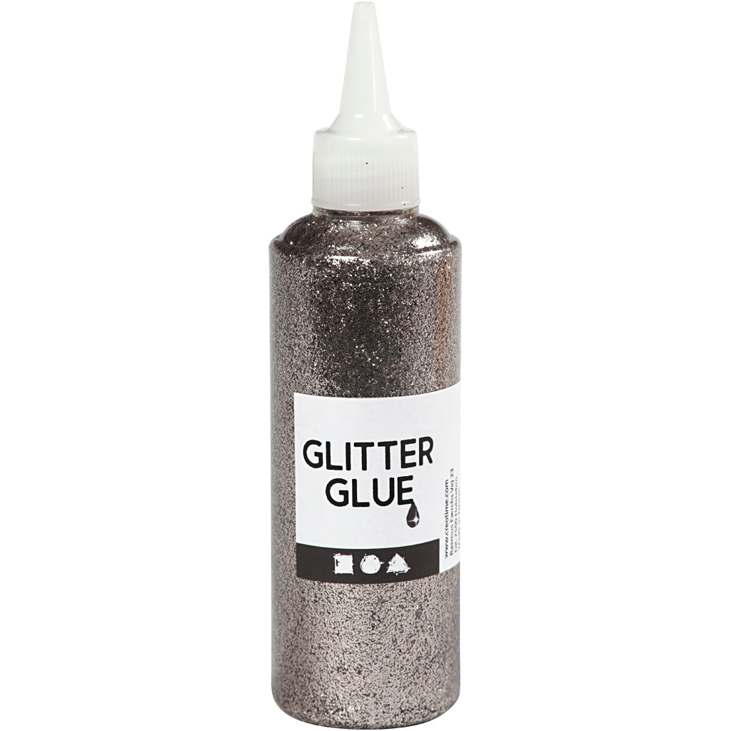 Creativ Company Glitter Glue Silver, 118 ml