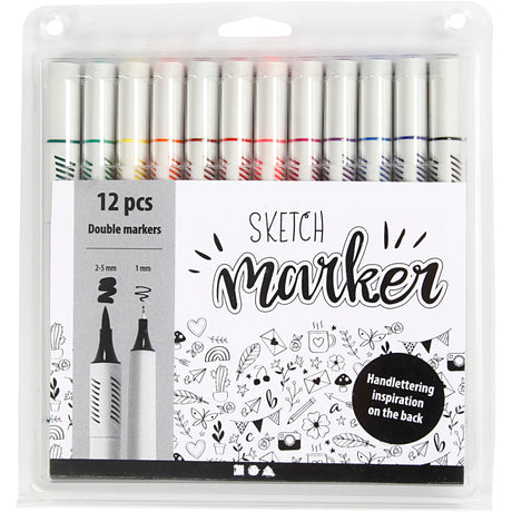 Kreativunternehmen https: www.cchobby.nl Zeichenmarker-Liniendicke-1-2-5-mm-Standardfarben-12-Stück-1-Box