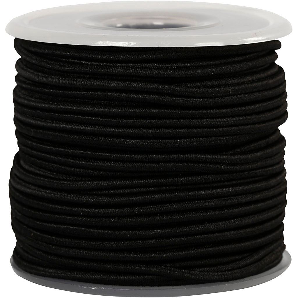 Creativ Company Elastikstärke 2mm schwarz, 25m
