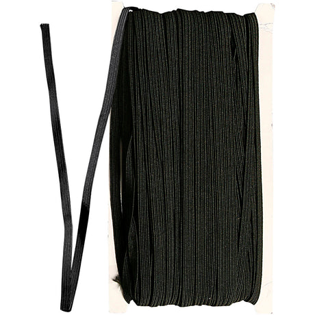 Kreativfirma elastische Dicke 6 mm schwarz, 50m