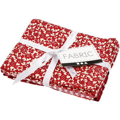 Creativ Company Patchworkstoff rot 45x55cm, 4 Stk.