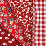 Creativ Company Patchworkstoff rot 45x55cm, 4 Stk.