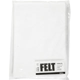 Creativ Company Hobby Felt White A4, 10 sheets