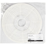 Creativ Company Reispapierlampe weißer Tropfen, 27cm
