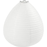 Creativ Company Reispapierlampe weißer Tropfen, 27cm
