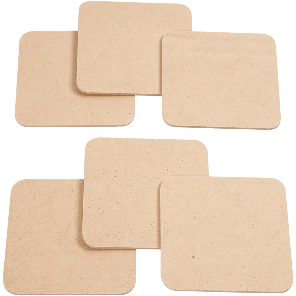 Creativ Company Coasters MDF 10x10cm, 50.