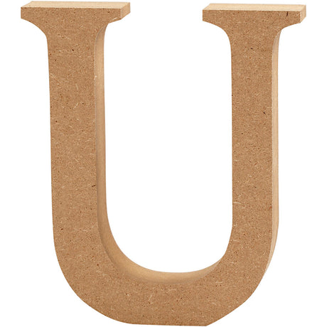 Creativ Company Letter U MDF 13cm, 1.