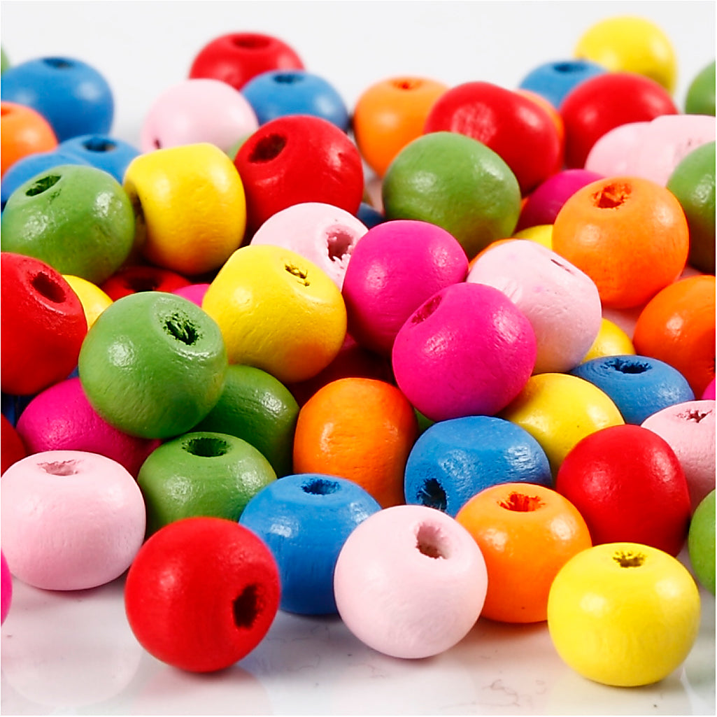 Creativ Company Wooden Beads Mix 8mm, 90st.