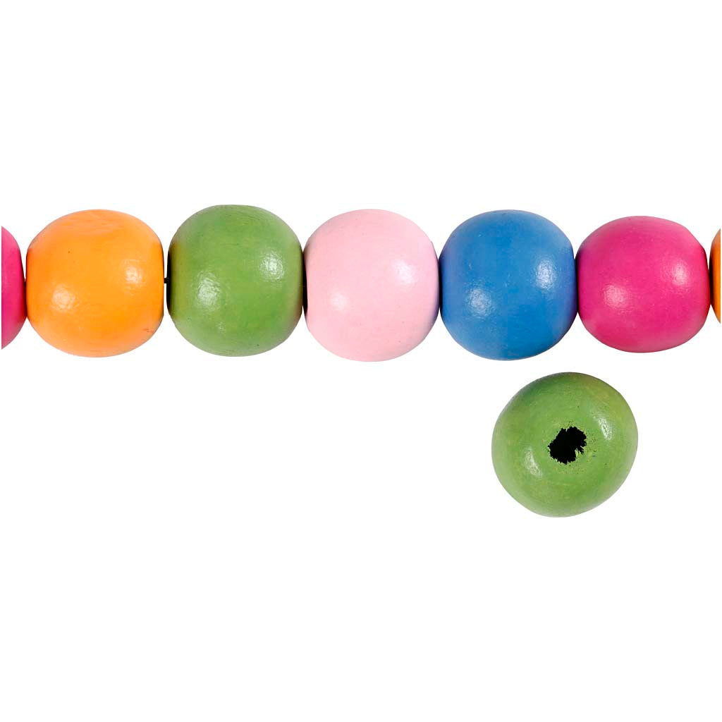 Creativ Company Holzperlen Mix 12mm, 40Stk.