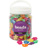 Creativ Company Figure Beads Pearl Clear in Pot, 220st.