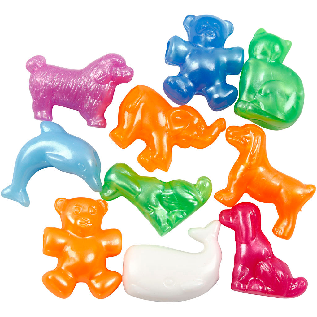 Creativ Company Figure Beads Pearl Clear in Pot, 220st.