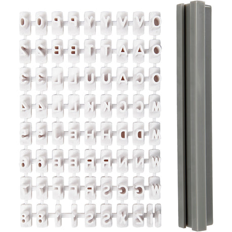 Creativ Company https: www.cchobby.nl Stempelset-aus-Gummi-Buchstaben-Zahlen-h-6-mm-weiß-1-Set