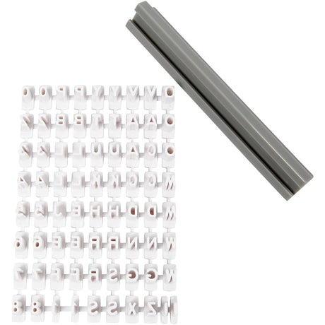 Creativ Company https: www.cchobby.nl Stempelset-aus-Gummi-Buchstaben-Zahlen-h-6-mm-weiß-1-Set