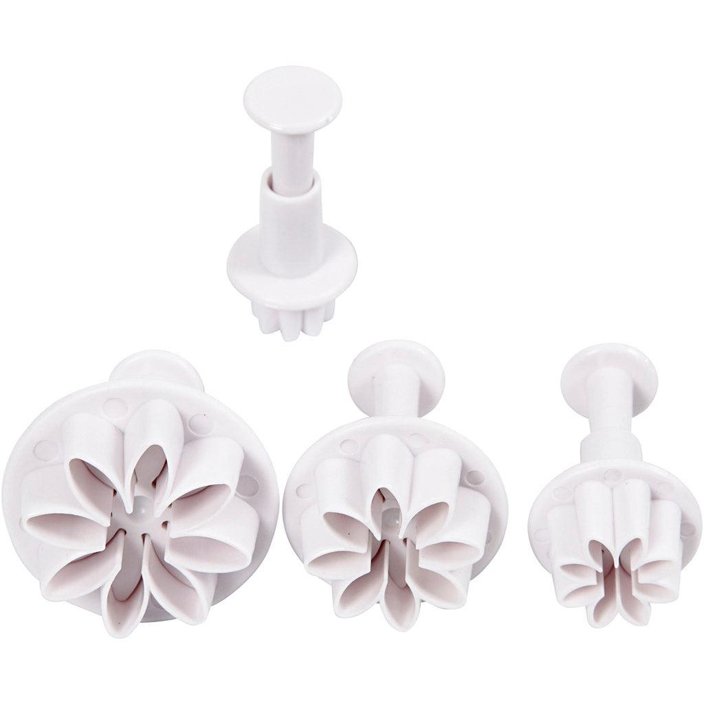Kreativunternehmen https: www.cchobby.nl ausgeschnittene Formen-mit-Stempel-Blume-d-2-3-2-8-3-6-4-4-cm-weiß-4-teilig-1-Box