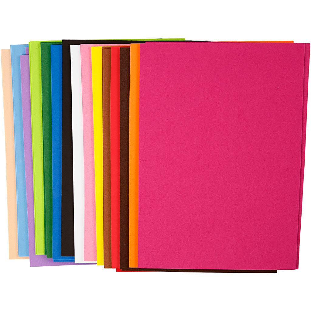 Creativ Company Eva Foam Sheets Color A4, 30 Sheets