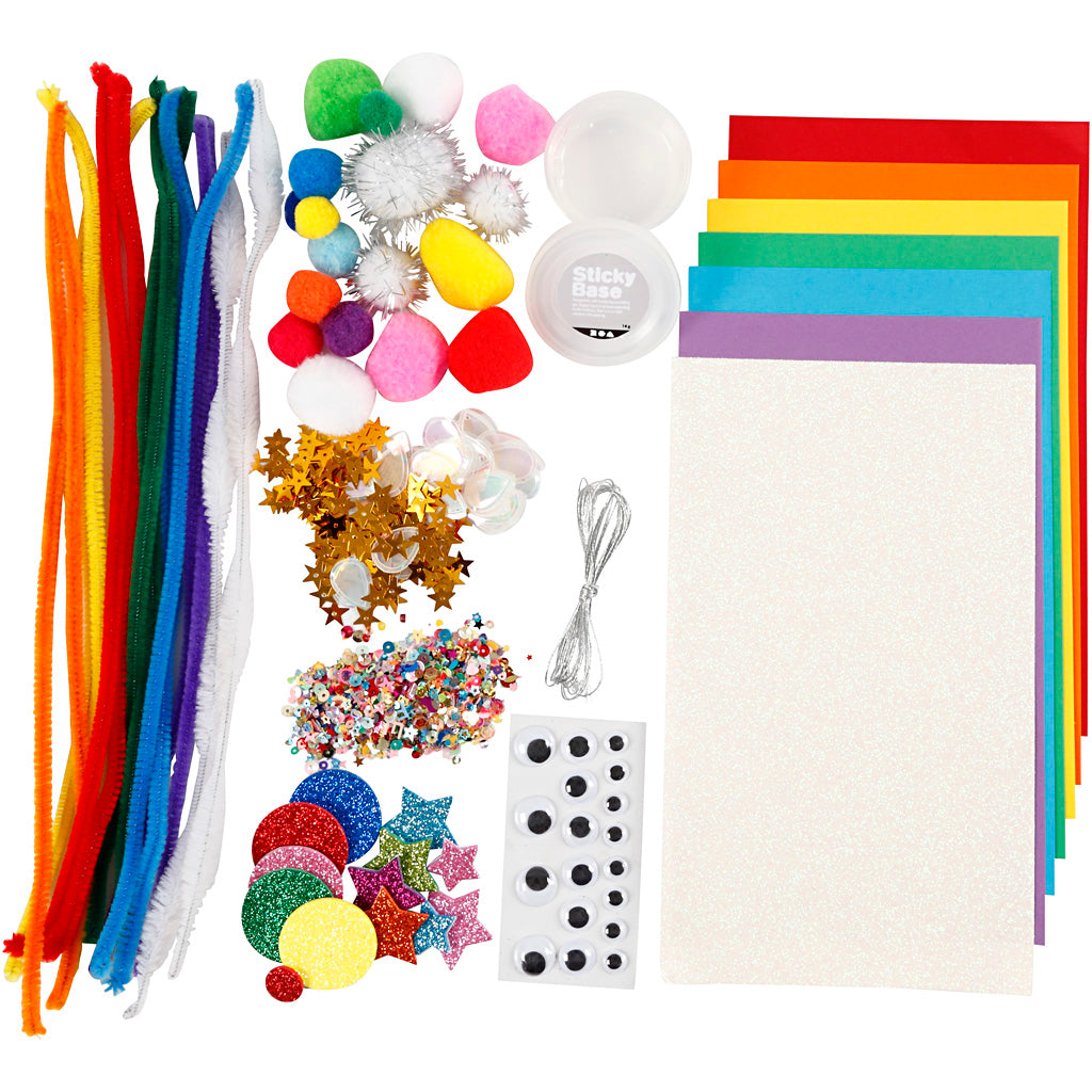 Creativ Company Hobby Grundmaterialien Regenbogen-Set
