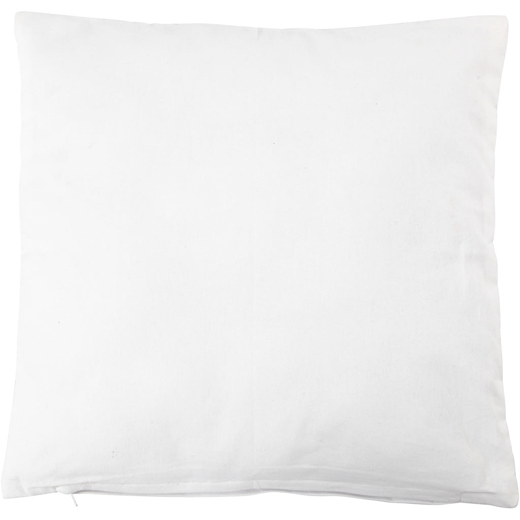 Creative Company Cushon Coverkleed Square White, 40x40cm