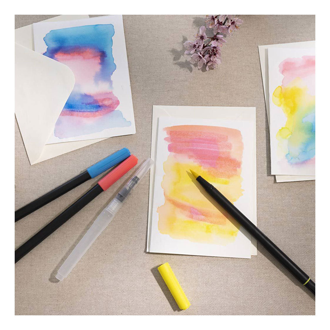 Kreativunternehmen https: www.cchobby.nl Aquarellmarker-Liniendicke-2-4-8-mm-Standardfarben-12-Stück-1-Box
