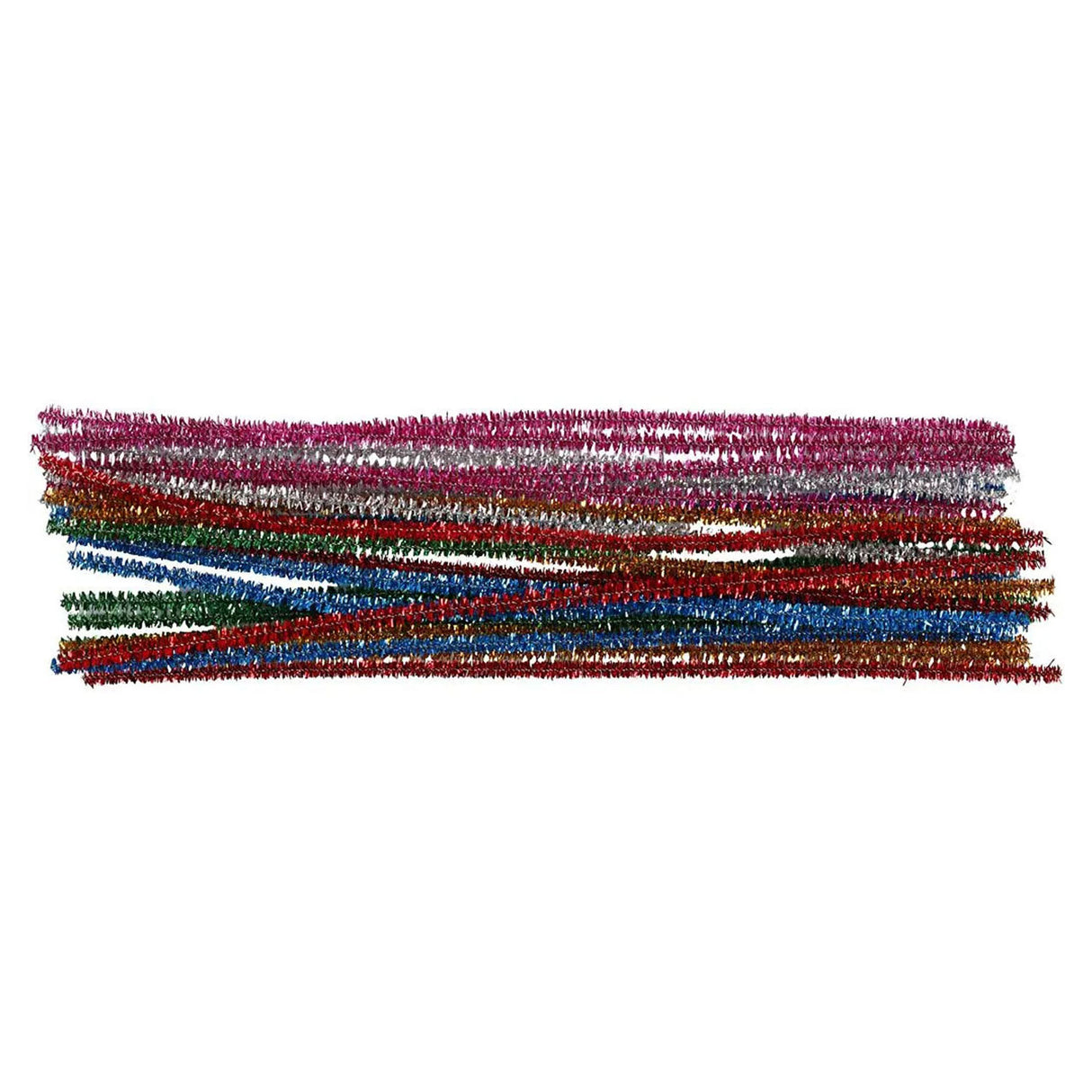 Creativ Company Chenilledraht kräftige Farben Glitzer 30cm, 24 Stk.