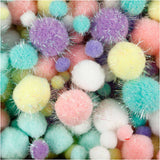 Pom-Poms Pastel colors, 400gr.