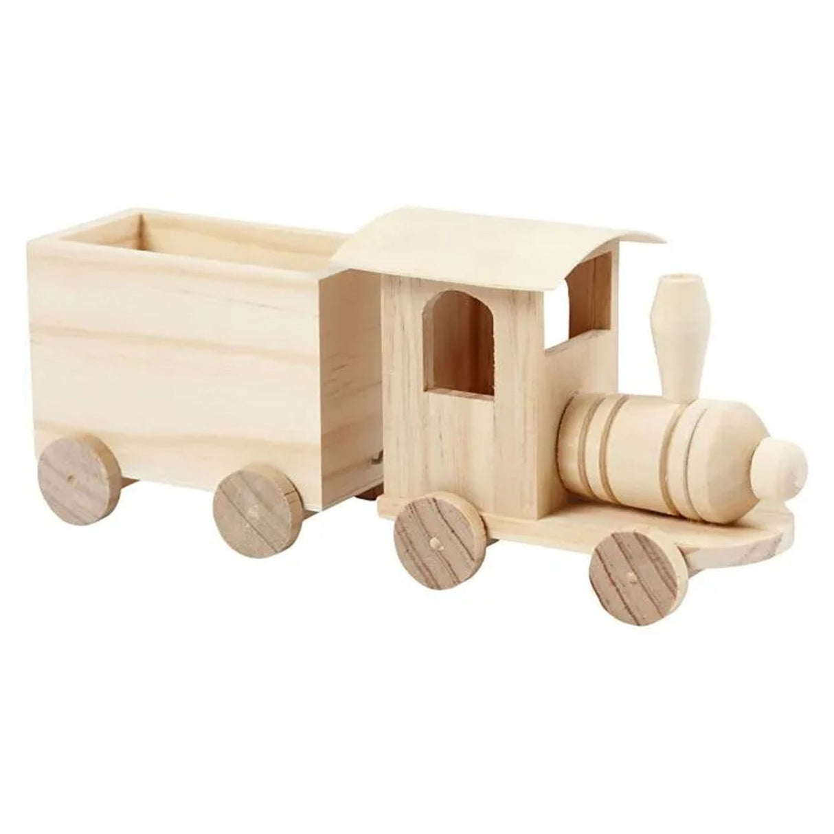 Creativ Company Holzeisenbahn mit Waggon