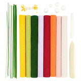 Crêpepapier Blumen machen Kit