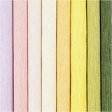 Crep Paper Pastellfarben, 8 Blätter