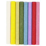 Creativ Company Krepppapier, Blatt 25 x 60 cm, Kreppverhältnis: 180 %, 105 g, Standardfarben, 8 Blatt 1 Karton