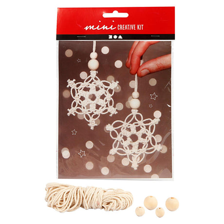 Kreativunternehmen https: www.cchobby.nl creative-mini-kit-macrame-sneeuwflok-h-10-cm-1-doos