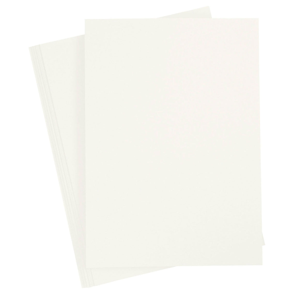 Creativ Company farbiger Karton, A4, Blatt 210 x 297 mm, 180 g, gebrochenes Weiß, 20 Blatt 1 Karton