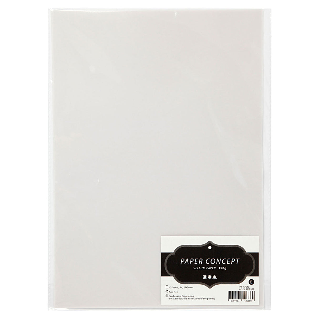 Papier welinowy Off-White, A4 150 gr, 10 arkuszy