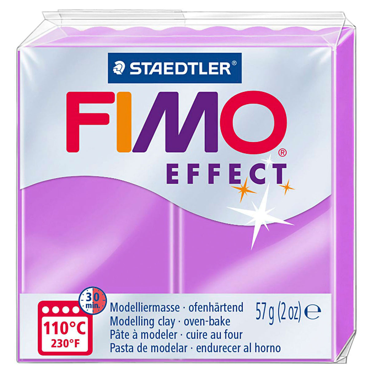 Fimo Effect Mounting Clay Neon Purple, 57gr