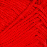 Filato di cotone, rosso, 50gr, 85m