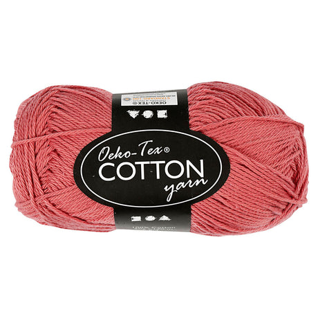 Creativ Company Baumwollgarn, Terrakotta, 50 g, 170 m