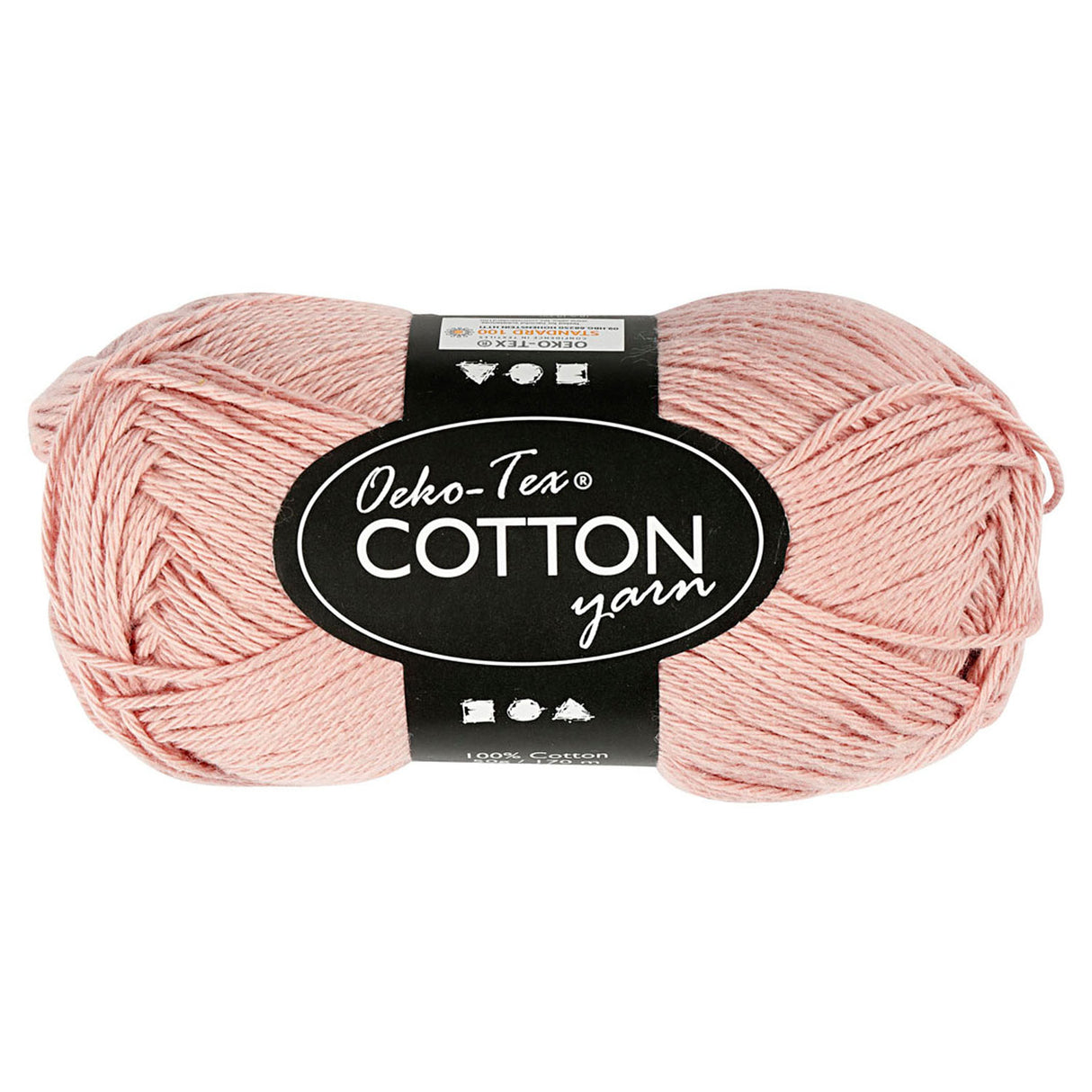 Creativ Company Baumwollgarn, Beige, 50gr, 170m