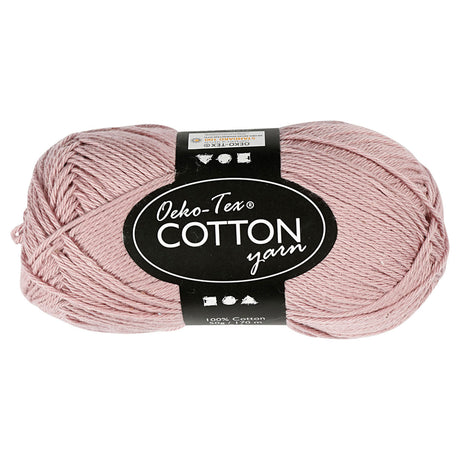Creativ Company Baumwollgarn, Lavendel, 50gr, 170m