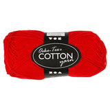 Fil de coton, rouge foncé, 50gr, 170m