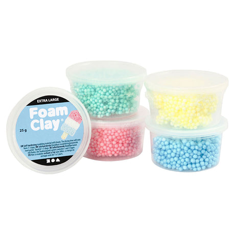 Creativ Company Foam Clay extra groß, 5 Farben