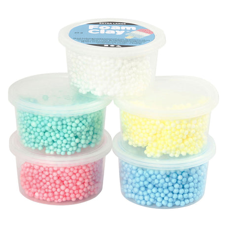 Creativ Company Foam Clay extra groß, 5 Farben
