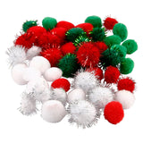 Creativ Company Pompons Weihnachten, 48 Stück.