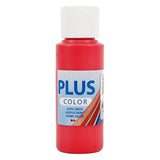 Pluss farge akryl maling crimson rød, 60 ml